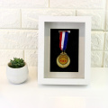 High Quality Custom Sport Military Medal collector frame 3D shadow box display case wooden picture photo frame